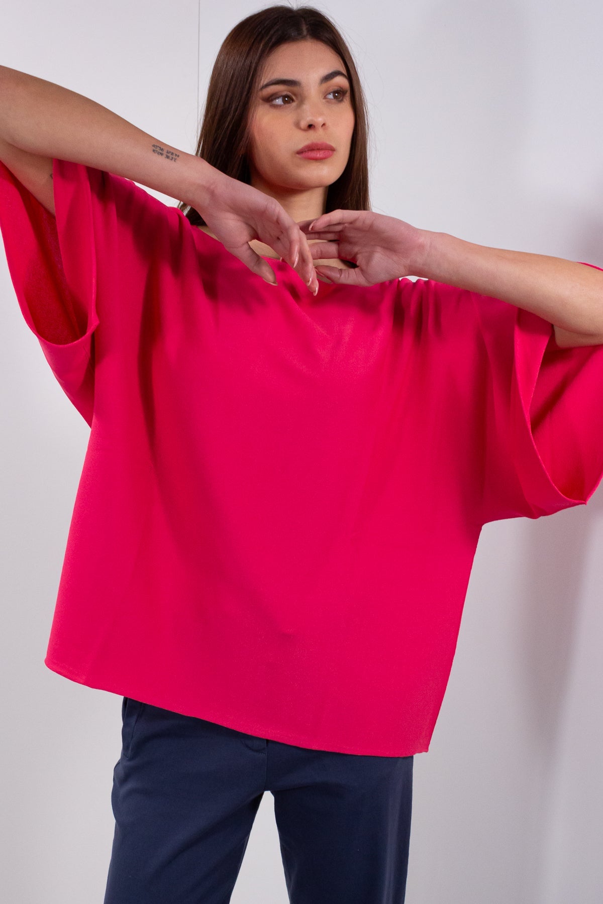 MAGLIA OVER MANICA AMPIA