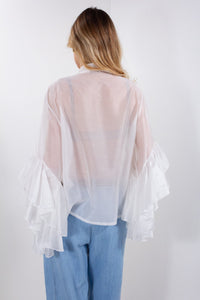 CAMICIA JABOT AMPIA
