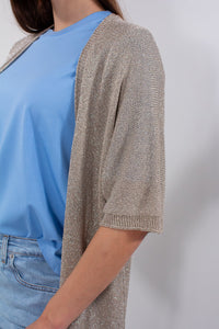 CARDIGAN LUREX 3/4