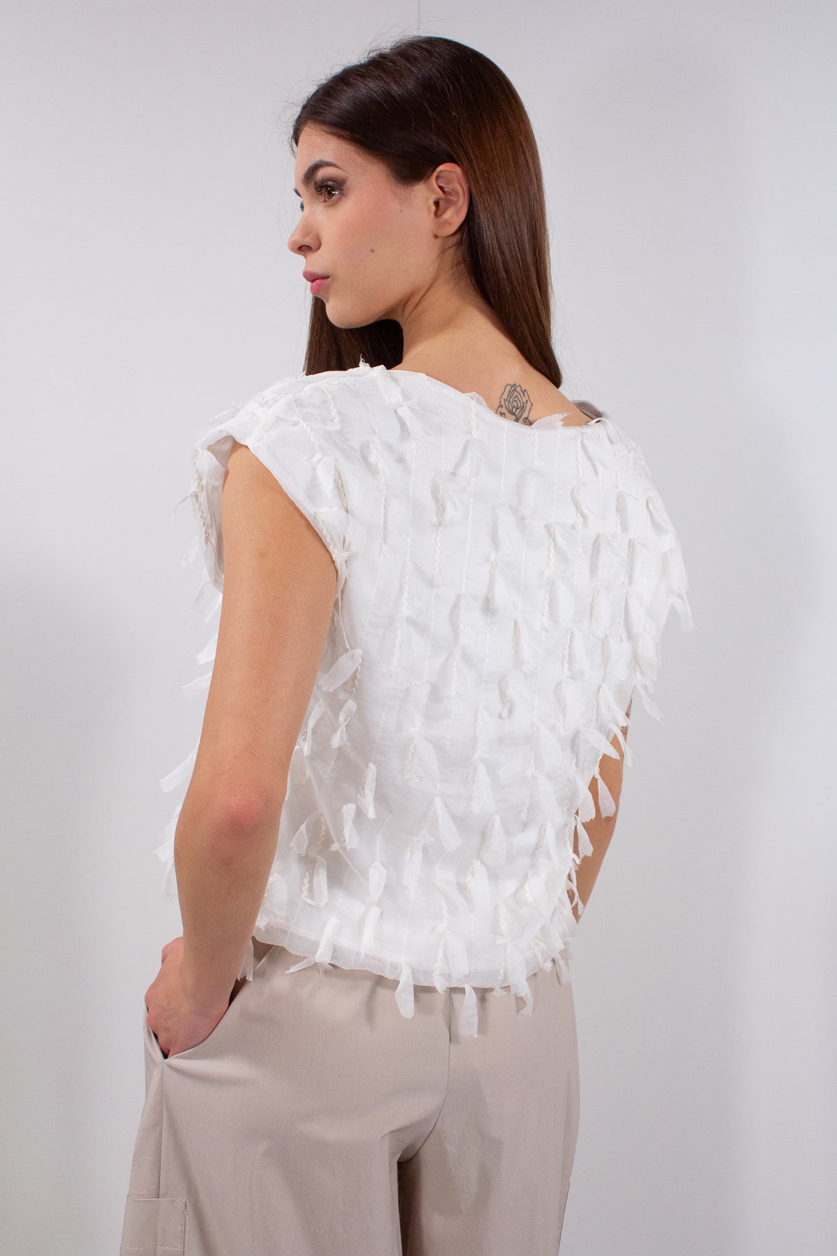 MAGLIA DOPPIATA FRANGE