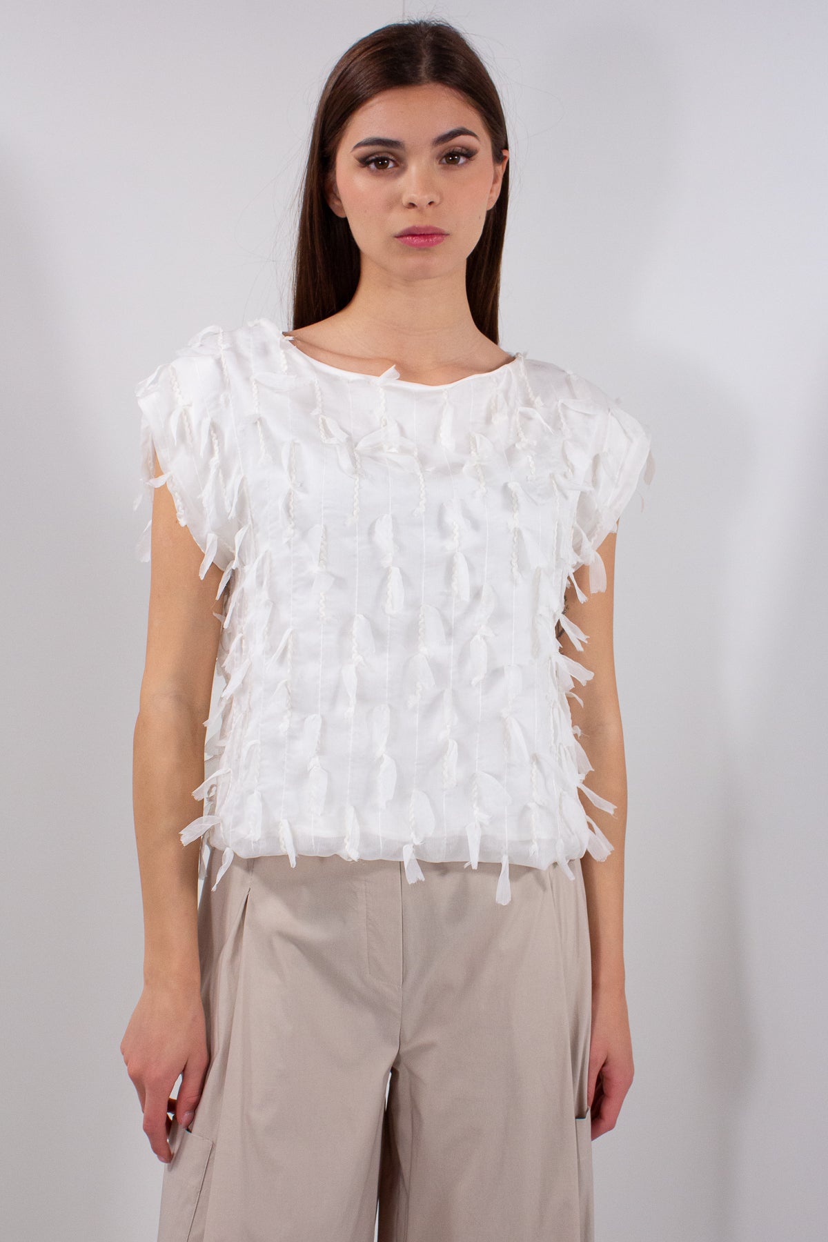 MAGLIA DOPPIATA FRANGE