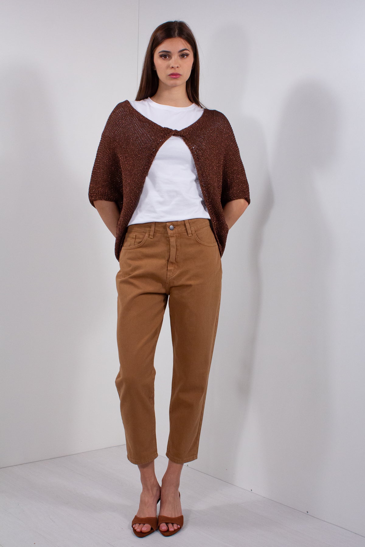 GIACCA INCROCIATA NODO LUREX