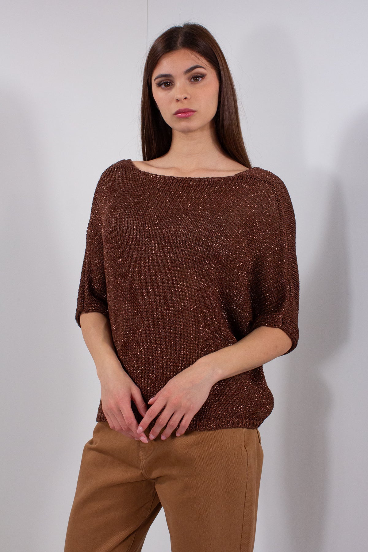 GIACCA INCROCIATA NODO LUREX