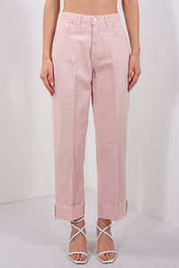 PANTALONE RISVOLTO COTONE