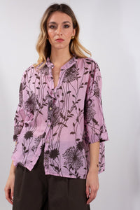 CAMICIA VOILE COTONE FLOREALE