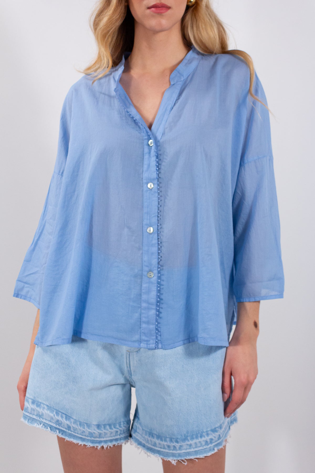CAMICIA COREA VOILE COTONE