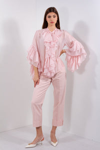 CAMICIA JABOT AMPIA