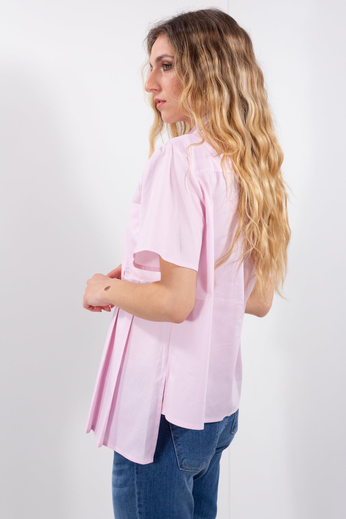 CAMICIA ASIMMETRICA PIEGHE