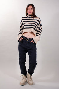 JEANS BAGGY NERO + CINTURA