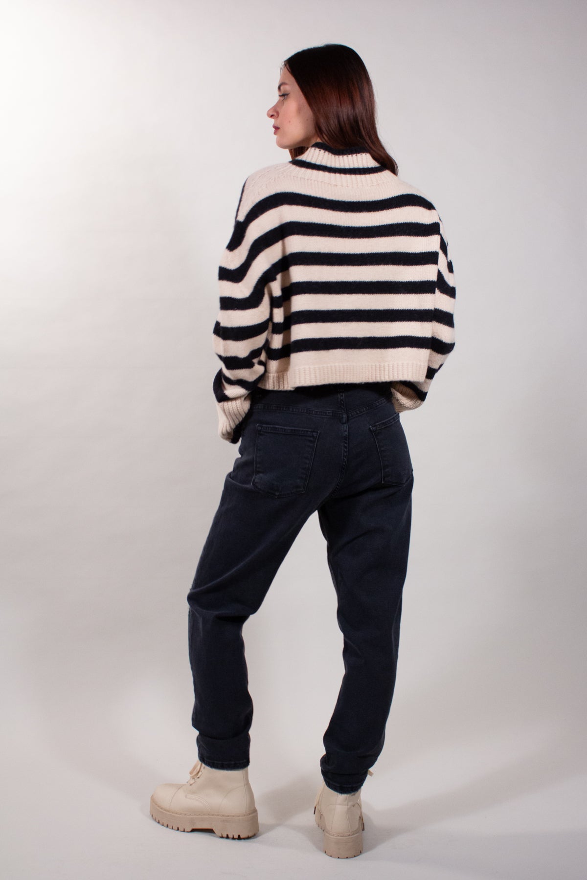 JEANS BAGGY NERO + CINTURA