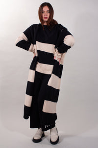 CARDIGAN MAXI RIGHE