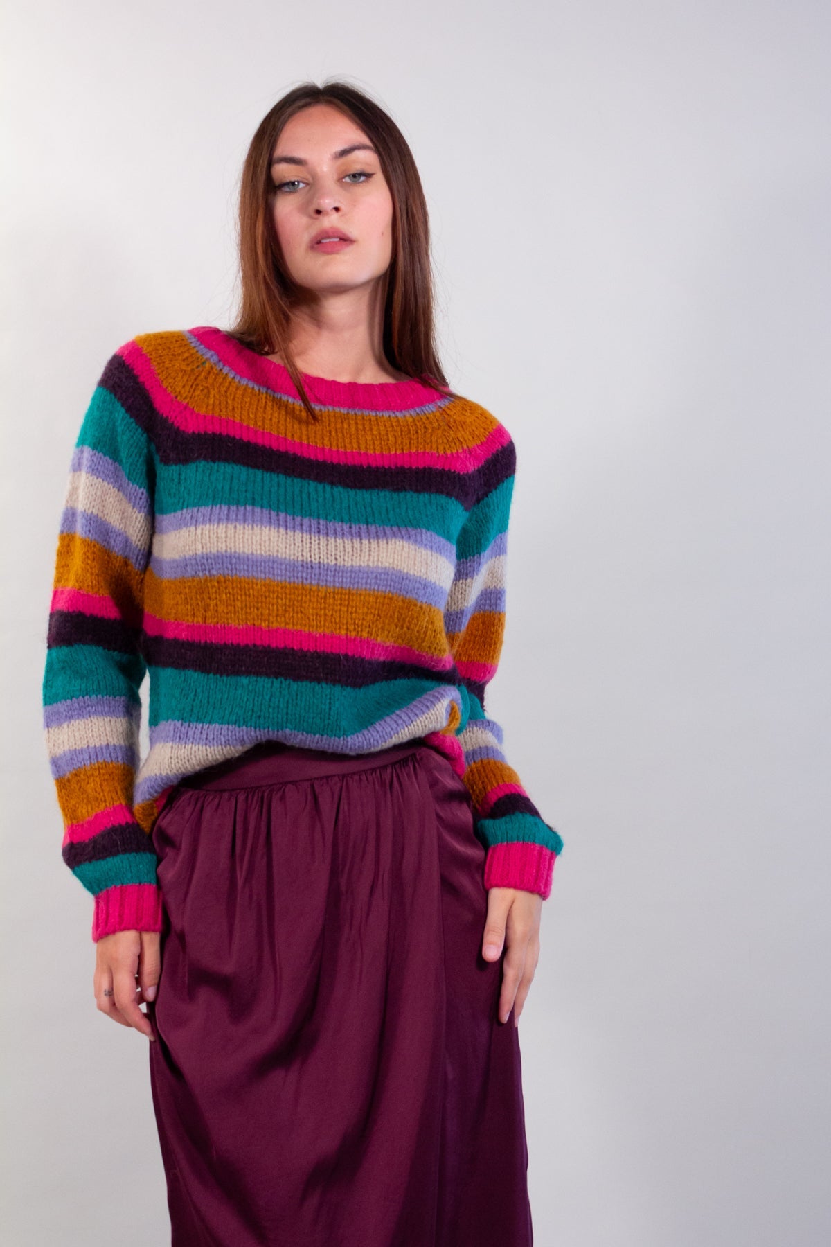 MAGLIA MOHAIR MULTICOLOR