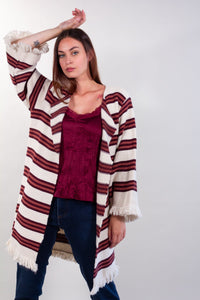 CARDIGAN CHANEL LUNGO FRANGE