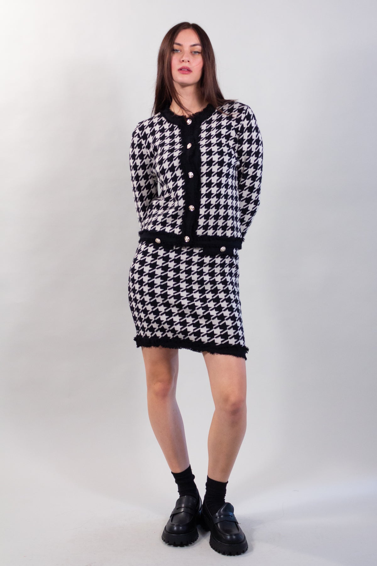 MINIGONNA CHANEL PIED DE POULE