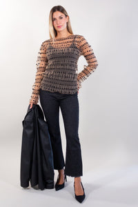 MAGLIA TULLE POIS + TOP