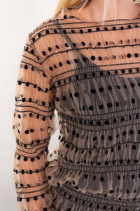 MAGLIA TULLE POIS + TOP
