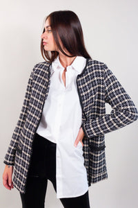 GIACCA PIED DE POULE TASCHINE