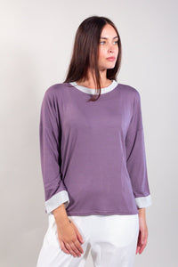MAGLIA SMILE BORDO LUREX